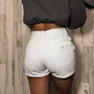 Guess blue jean shorts